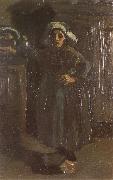 Vincent Van Gogh Peasant Woman Standing Indoors (nn04) oil on canvas